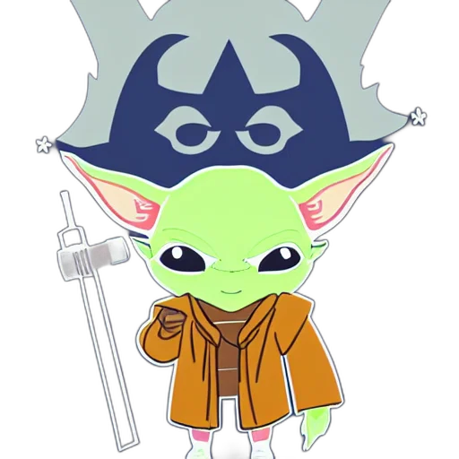 staff, mask, weapon, concept art, cartoon, anime, fantasy art, kawaii transparent PNG cut-out