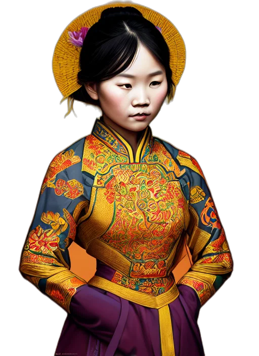 jacket, dress, jewelry, face, photorealistic, fantasy art, concept art, 3d render transparent PNG cut-out