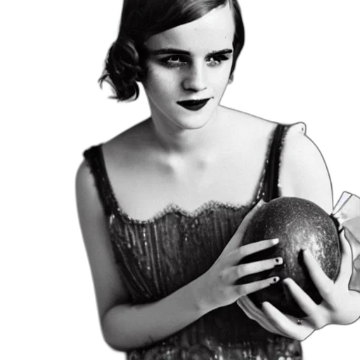 dress, jewelry, hat, photorealistic, photograph, emma, watson, holding transparent PNG cut-out