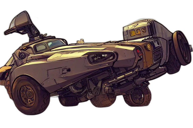 car, weapon, robot, concept art transparent PNG cut-out
