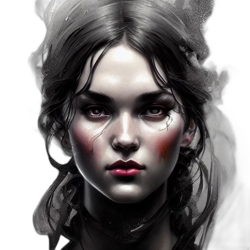 face, mask, fantasy art, photorealistic transparent PNG cut-out