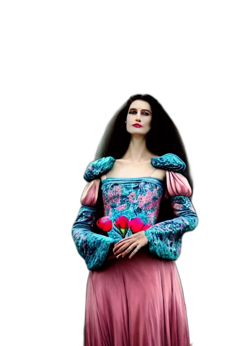 dress, jacket, hair, jewelry transparent PNG cut-out