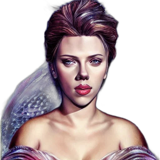 face, crown, jewelry, fantasy art, photorealistic, comic book art, concept art, underwater transparent PNG cut-out
