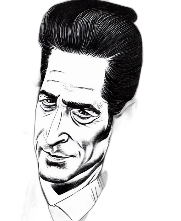 face, cartoon, comic book art, photorealistic, pencil sketch, highly, detailed, ink transparent PNG cut-out