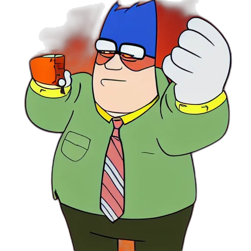 jacket, staff, cartoon, concept art transparent PNG cut-out
