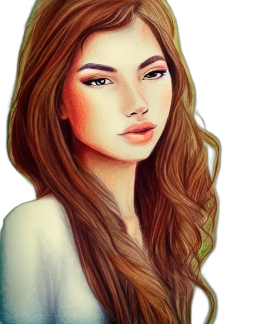 face, hair, jewelry, photorealistic transparent PNG cut-out