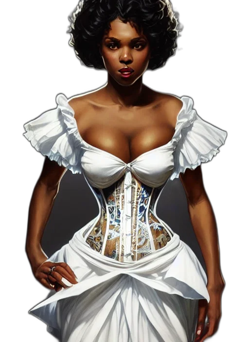 dress, crown, fantasy art, concept art, comic book art, photorealistic, cute, black transparent PNG cut-out