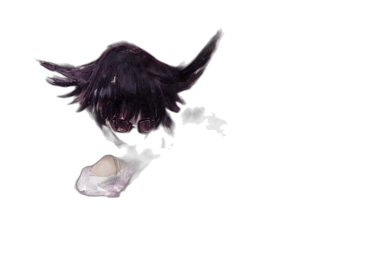 hair, creature, animal, mask, concept art, watercolor, 3d render, photorealistic transparent PNG cut-out
