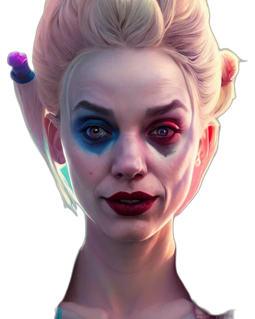 face, mask, concept art, fantasy art, comic book art, photorealistic, neon, colorful transparent PNG cut-out