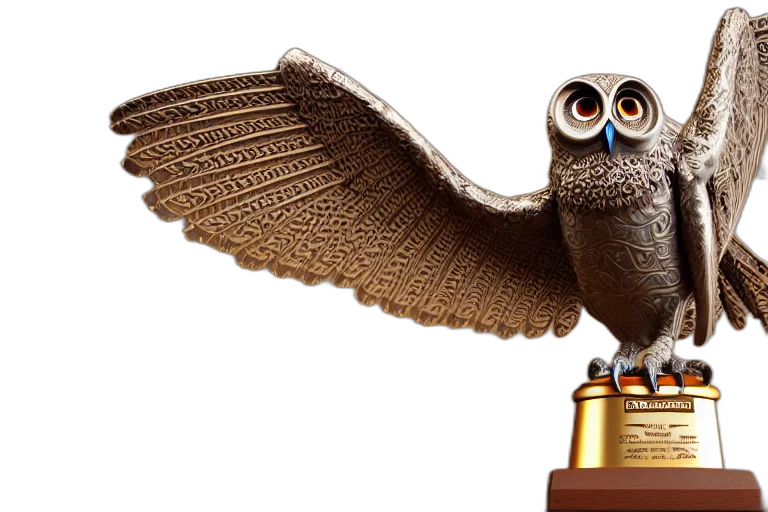 staff, photorealistic, trophy, flying transparent PNG cut-out