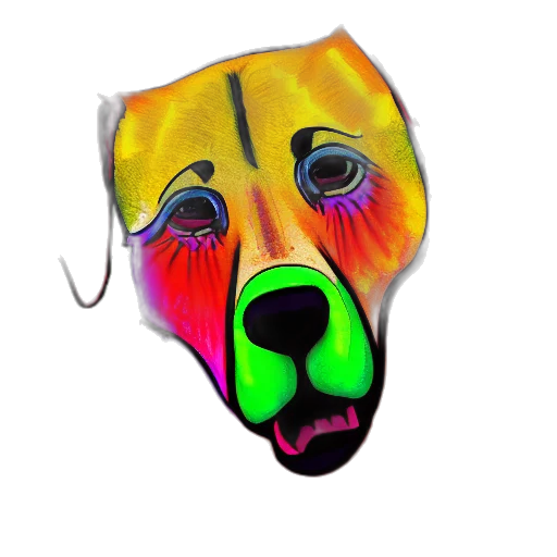 mask, face, animal, creature, photorealistic, 3d render, watercolor, concept art transparent PNG cut-out