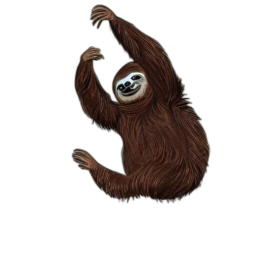 creature, animal, staff, hair transparent PNG cut-out