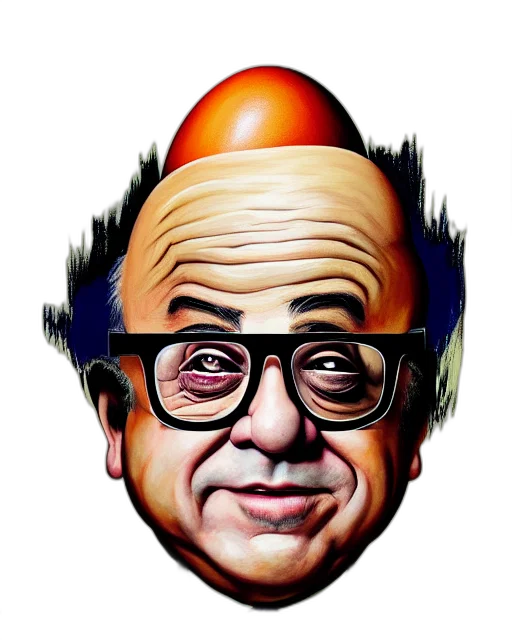 face, hat, crown, mask, cartoon, photorealistic, comic book art, concept art transparent PNG cut-out