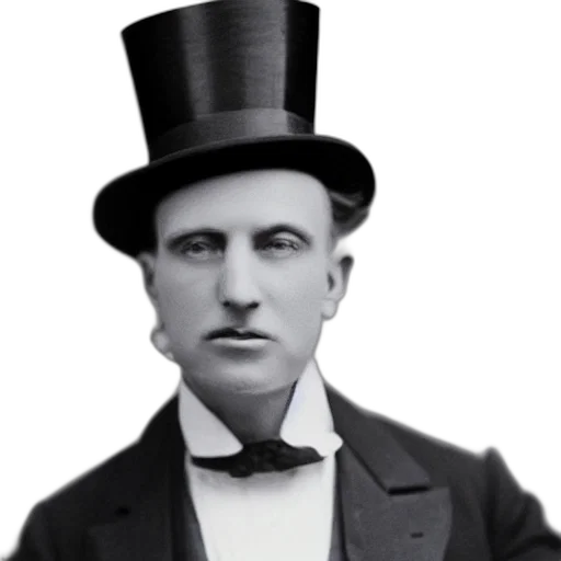 hat, staff, face, photorealistic, 3d render, concept art, cartoon, old transparent PNG cut-out