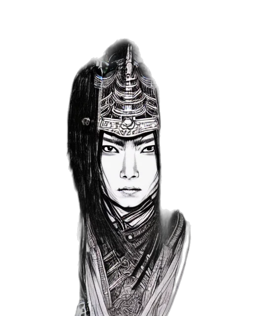 face, staff, crown, mask, fantasy art, pencil sketch, concept art, photorealistic transparent PNG cut-out