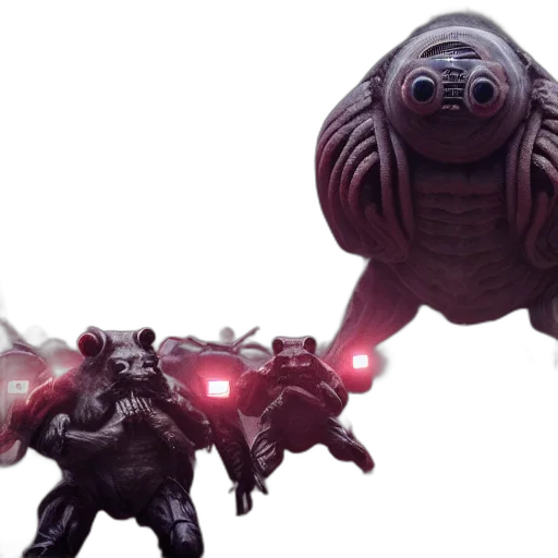 creature, robot, weapon, concept art transparent PNG cut-out