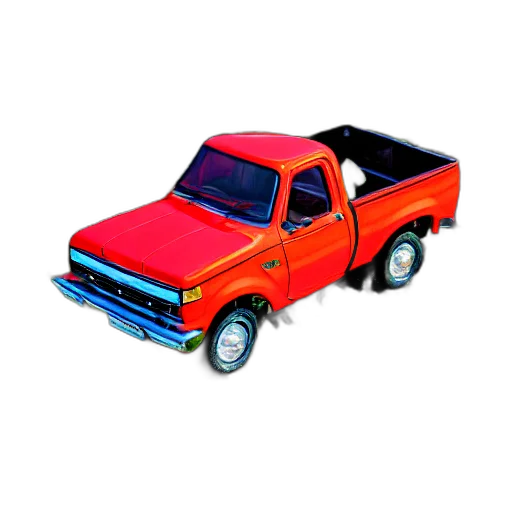 car, weapon, animal, 3d render, photorealistic, concept art, pixel art, red transparent PNG cut-out