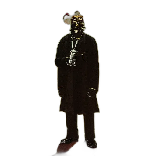 mask, staff, robot, jacket transparent PNG cut-out