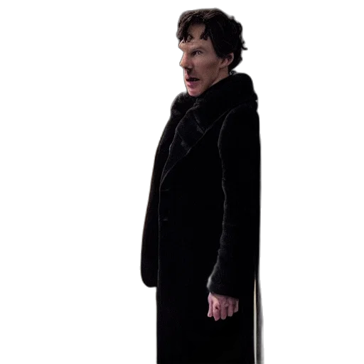 jacket, creature, dress, staff transparent PNG cut-out