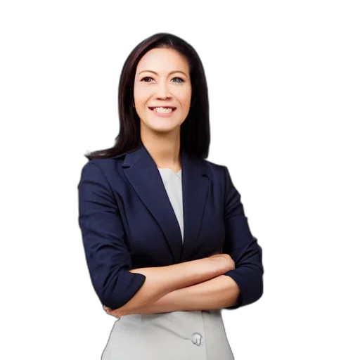 staff, face, jewelry, jacket, photorealistic, woman, company, ceo transparent PNG cut-out