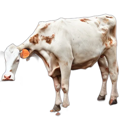 animal, food, weapon, creature, photorealistic, concept art, 3d render, dirty transparent PNG cut-out