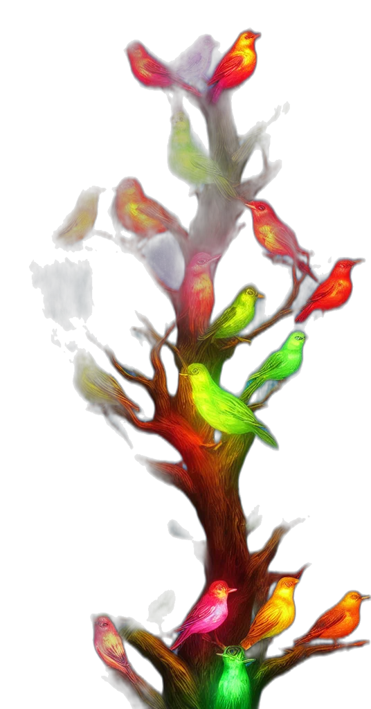 tree, crown, staff, dragon, concept art, fantasy art, watercolor, 3d render transparent PNG cut-out