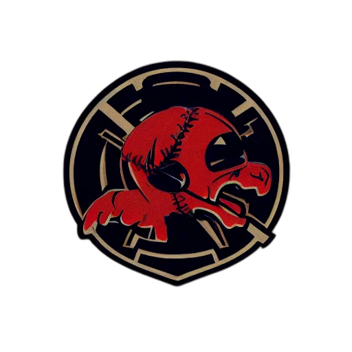 dragon, staff, logo, baseball transparent PNG cut-out