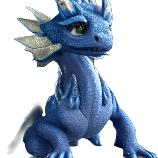 dragon, animal, creature, staff transparent PNG cut-out