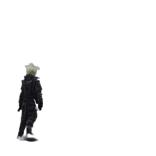 robot, jacket, creature, staff transparent PNG cut-out