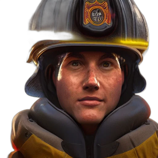 face, staff, concept art, photorealistic, comic book art, fantasy art, fire, portrait transparent PNG cut-out