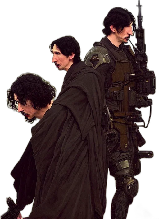 jacket, weapon, staff, concept art, cyberpunk, comic book art, pixel art, outer space transparent PNG cut-out