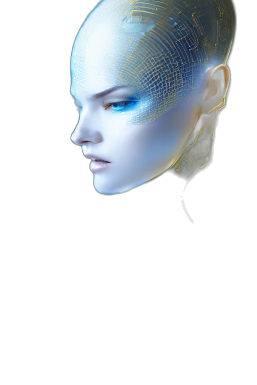 robot, face, mask, jewelry transparent PNG cut-out