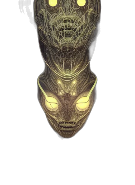 mask, creature, face, robot transparent PNG cut-out