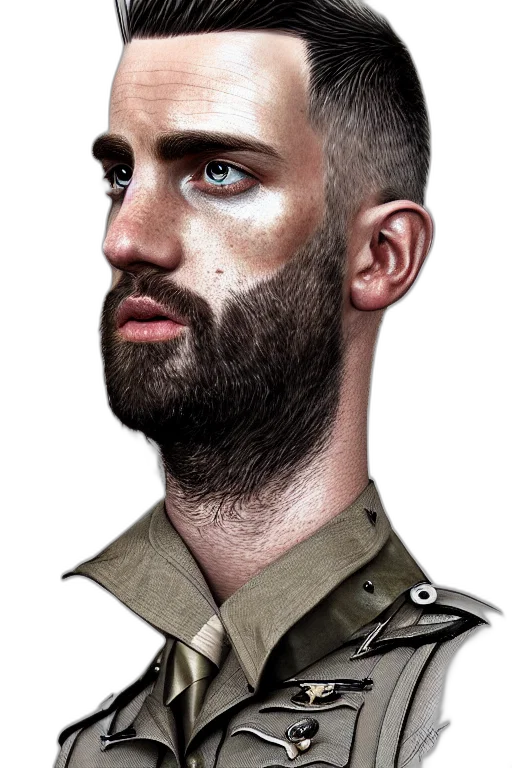 face, jacket, staff, hair transparent PNG cut-out