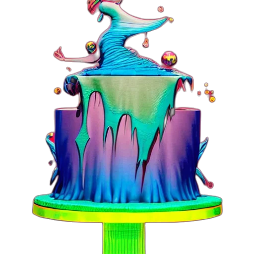 crown, 3d render, vaporwave, concept art, pixel art, underwater, pastel, neon transparent PNG cut-out
