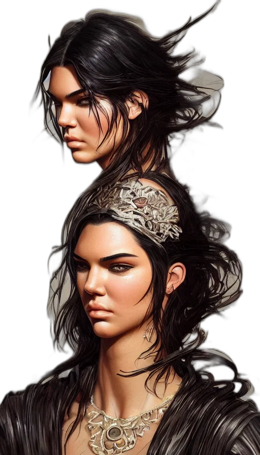 face, crown, hair, jewelry transparent PNG cut-out