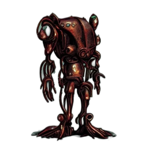 robot, creature, staff, animal, concept art, pixel art, 3d render, comic book art transparent PNG cut-out