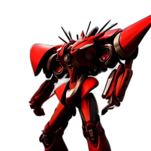 robot, weapon, concept art, 3d render transparent PNG cut-out