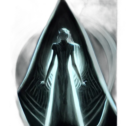 mask, creature, sword, robot, concept art, fantasy art, comic book art, cyberpunk transparent PNG cut-out