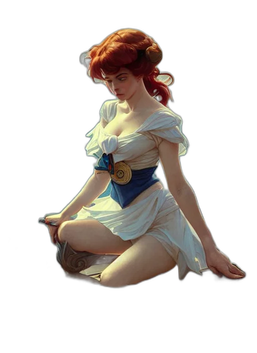 dress, crown, staff, jewelry, concept art, fantasy art, pixel art, photorealistic transparent PNG cut-out