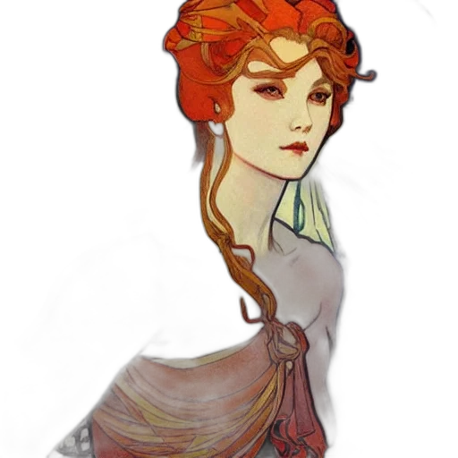 crown, dress, staff, face, fantasy art, concept art, pixel art, watercolor transparent PNG cut-out