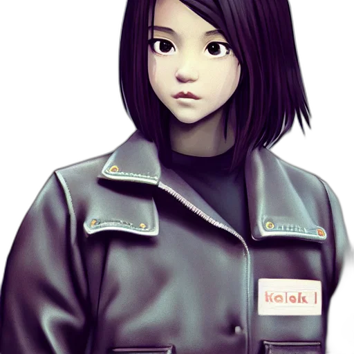 jacket, staff, robot, face transparent PNG cut-out