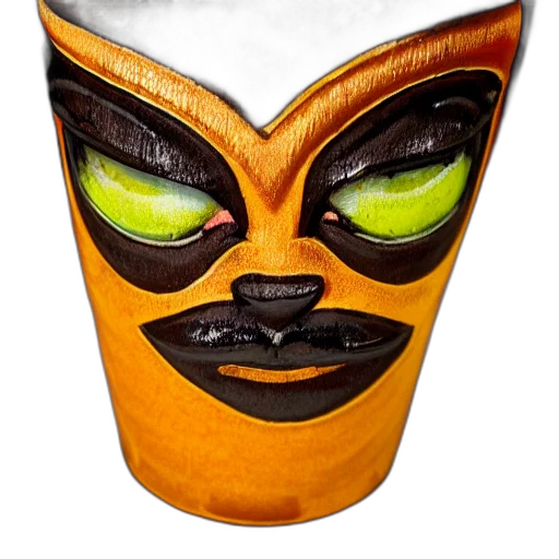 mask, face, hat, 3d render transparent PNG cut-out