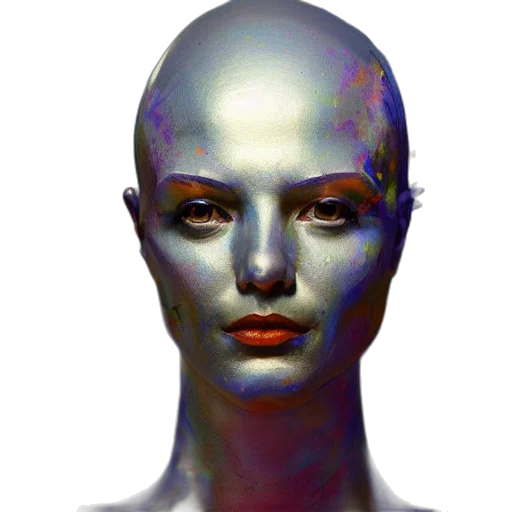 face, robot, mask, jewelry transparent PNG cut-out