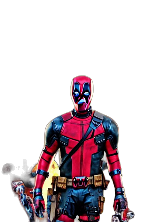 mask, weapon, animal, comic book art, concept art, 3d render, pixel art, red transparent PNG cut-out