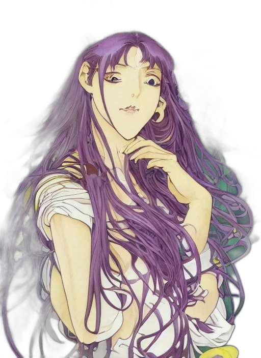 dress, jewelry, staff, anime transparent PNG cut-out