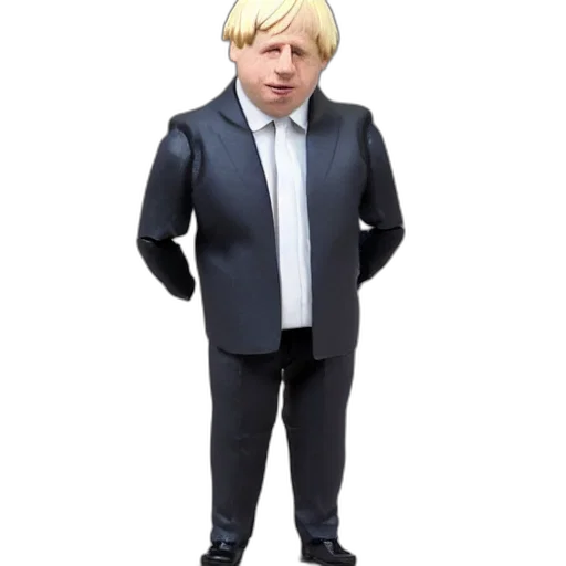 staff, jacket, creature, cartoon, 3d render, boris, johnson, action transparent PNG cut-out