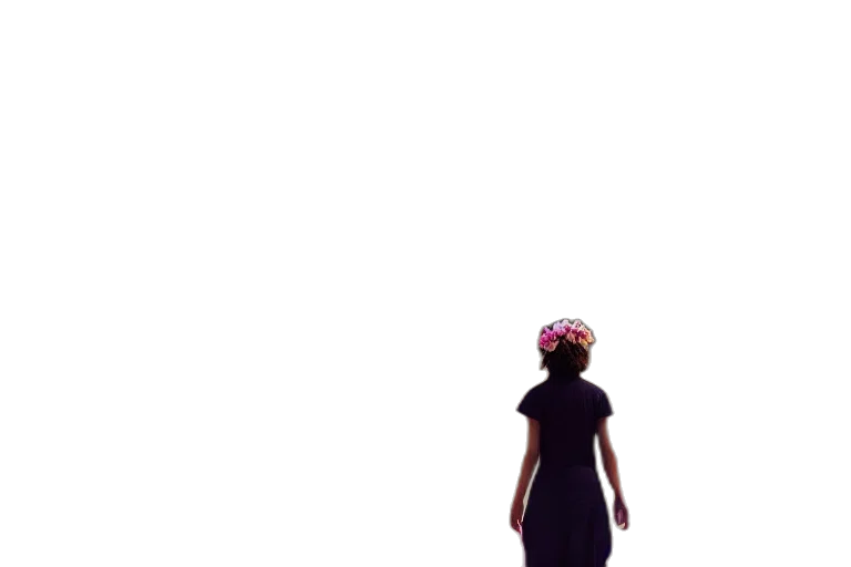 dress, crown, hat, umbrella, pixel art, concept art, 3d render, anime transparent PNG cut-out
