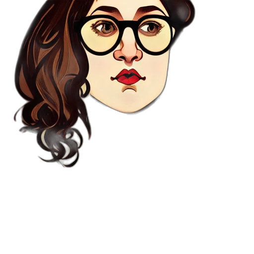face, staff, cartoon, pixel art transparent PNG cut-out