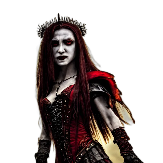 crown, staff, fantasy art, comic book art, concept art, photorealistic, red, dark transparent PNG cut-out